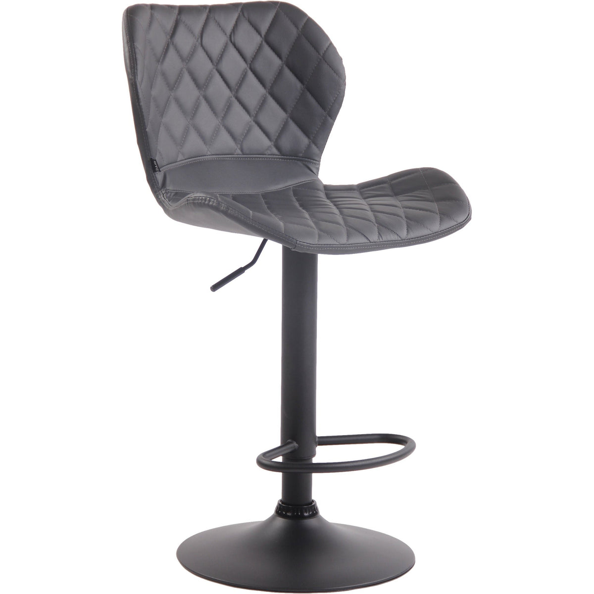 Barhocker Cork Kunstleder schwarz - grau