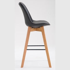 2er Set Barhocker Metz Kunstleder natura - schwarz
