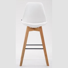 2er Set Barhocker Metz Kunstleder natura - weiß