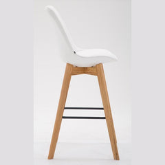 2er Set Barhocker Metz Kunstleder natura - weiß