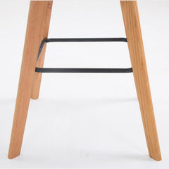 2er Set Barhocker Metz Kunstleder natura - grau