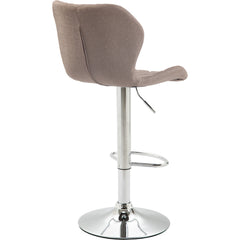 2er Set Barhocker Cork Stoff chrom - taupe
