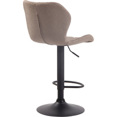 2er Set Barhocker Cork Stoff schwarz - taupe