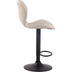 2er Set Barhocker Cork Stoff schwarz - creme