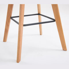 2er Set Barhocker Metz Kunststoff natura - orange