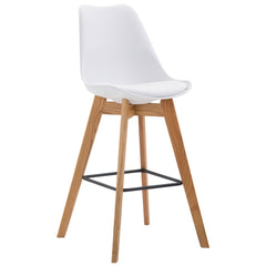 2er Set Barhocker Metz Kunststoff natura - weiß