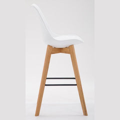 2er Set Barhocker Metz Kunststoff natura - weiß