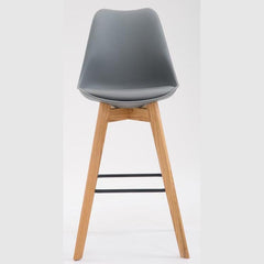 2er Set Barhocker Metz Kunststoff natura - grau