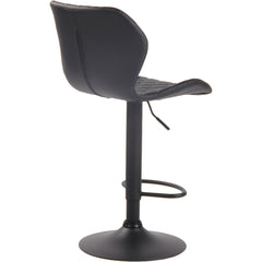 2er Set Barhocker Cork Kunstleder schwarz - schwarz