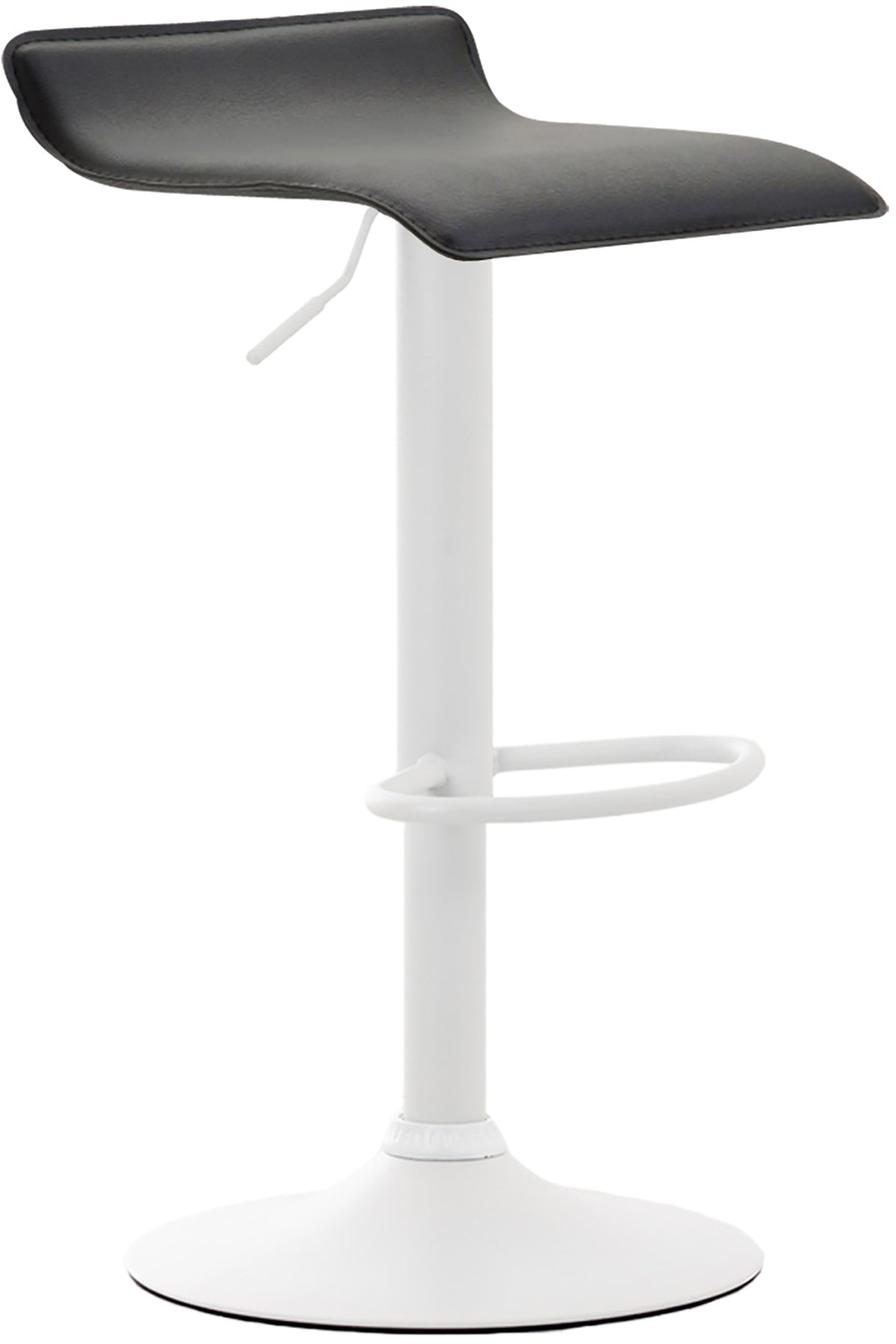 Barhocker Dyn V2 Kunstleder wei� - schwarz