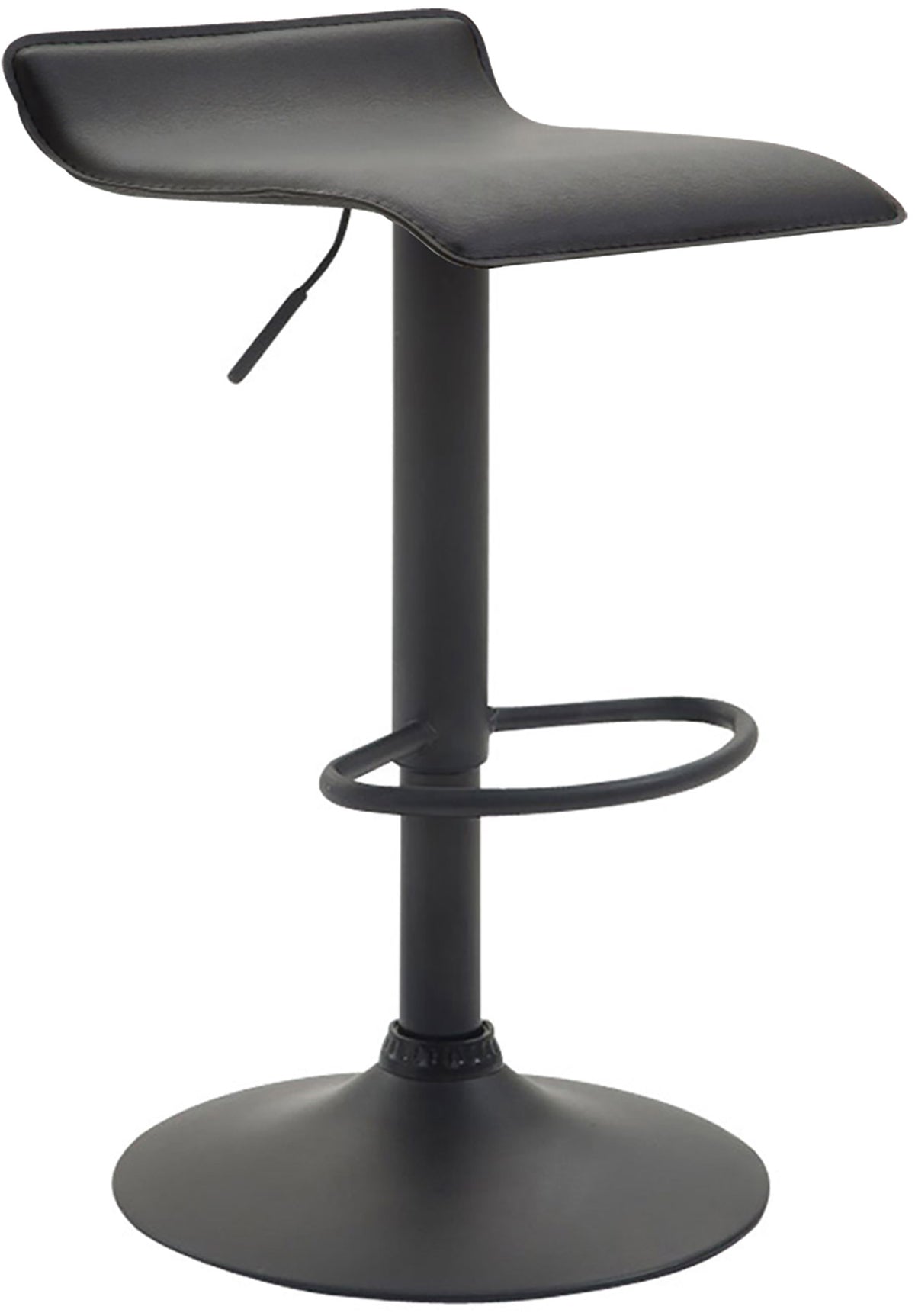 Barhocker Dyn V2 Kunstleder schwarz - schwarz