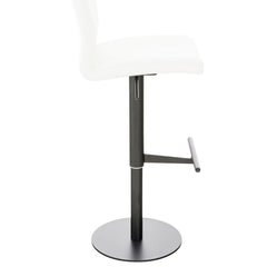 2er Set Barhocker Cadiz Kunstleder schwarz - weiß