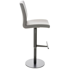 2er Set Barhocker Cadiz Kunstleder schwarz - grau