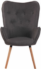 Lounger Ashford Stoff natura - dunkelgrau