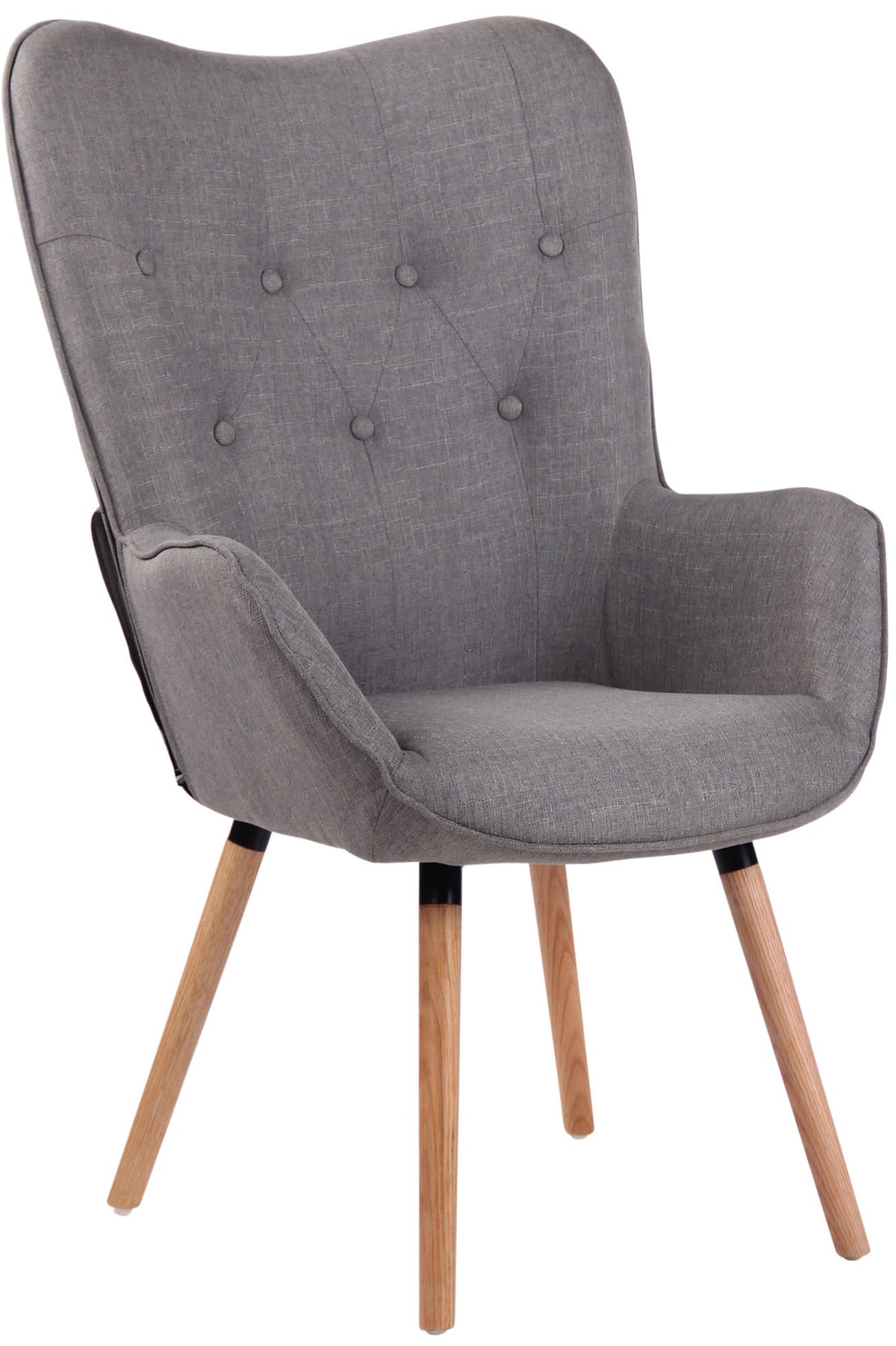 Lounger Ashford Stoff natura - grau