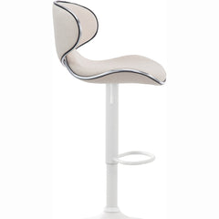 Barhocker Las Vegas V2 Stoff  weiß - creme