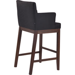 Barhocker Laredo Stoff antik - schwarz