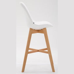 2er Set Barhocker Cannes Kunstleder natura - weiß
