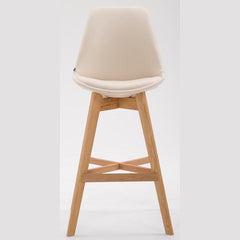 2er Set Barhocker Cannes Kunstleder natura - creme