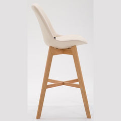 2er Set Barhocker Cannes Kunstleder natura - creme