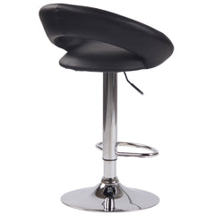Barhocker Olinda Kunstleder chrom - schwarz