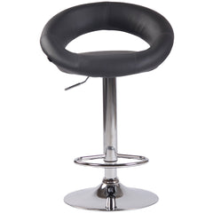 Barhocker Olinda Kunstleder chrom - grau