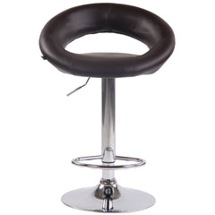 Barhocker Olinda Kunstleder chrom - braun