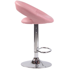 Barhocker Olinda Kunstleder chrom - pink