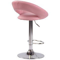 Barhocker Olinda Kunstleder chrom - pink
