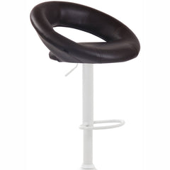 Barhocker Olinda Kunstleder weiß - braun
