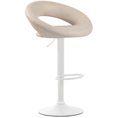 Barhocker Olinda Kunstleder weiß - creme
