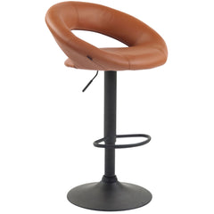 Barhocker Olinda Kunstleder schwarz - hellbraun