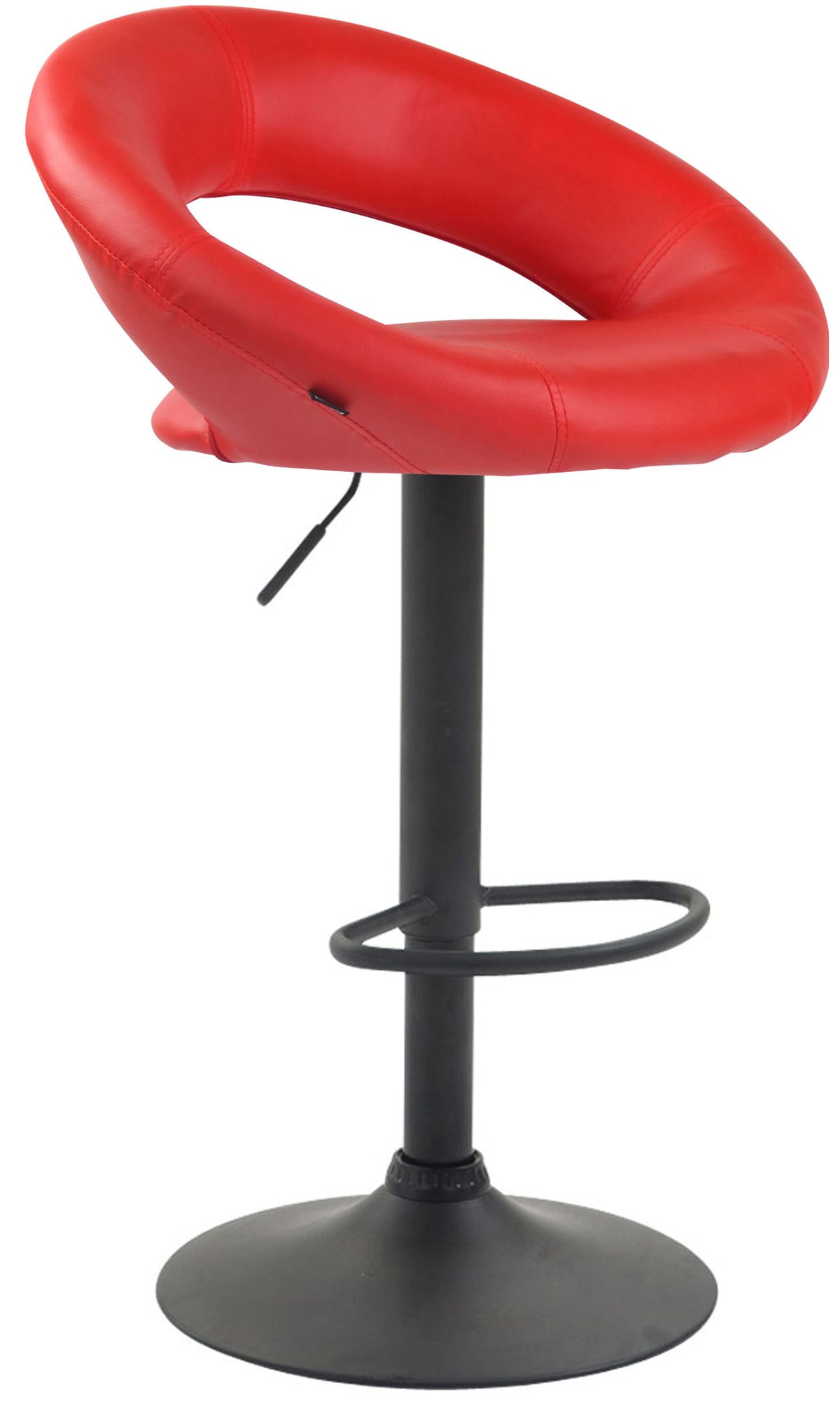 Barhocker Olinda Kunstleder schwarz - rot