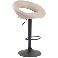 Barhocker Olinda Kunstleder schwarz - creme