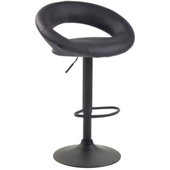 Barhocker Olinda Kunstleder schwarz - grau