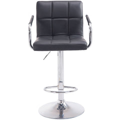 2er Set Barhocker Lucy V2 chrom - schwarz