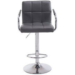 2er Set Barhocker Lucy V2 chrom - grau