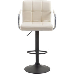 2er Set Barhocker Lucy V2 schwarz - creme