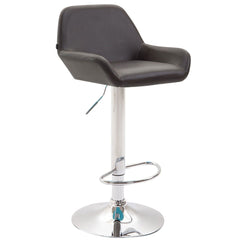 2er Set Barhocker Braga Kunstleder chrom - braun