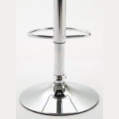 2er Set Barhocker Dyn V2 Kunstleder chrom - weiß