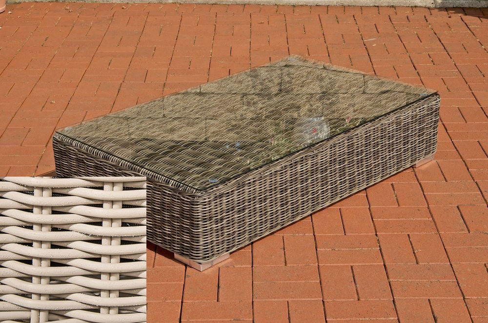 Lounge-Tisch Ariano 100 x 50 - perlweiß