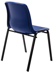 4er Set Stapelstuhl Nowra Kunststoff - blau