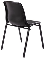 4er Set Stapelstuhl Nowra Kunststoff - schwarz