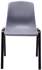 4er Set Stapelstuhl Nowra Kunststoff - grau