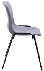 4er Set Stapelstuhl Nowra Kunststoff - grau