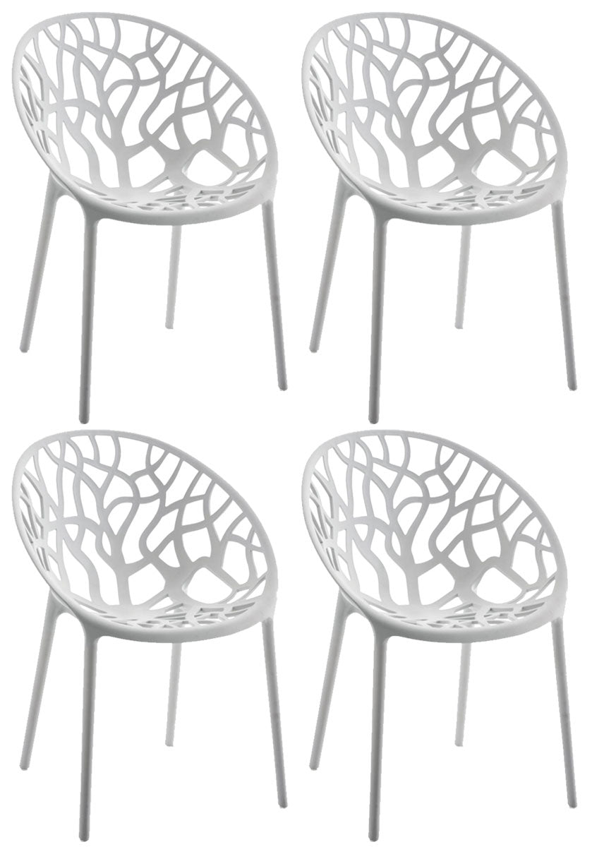 4er Set Stuhl Hope - hellgrau