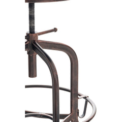 Barhocker Avadi Vintage Kunstleder bronze - dunkelgrau