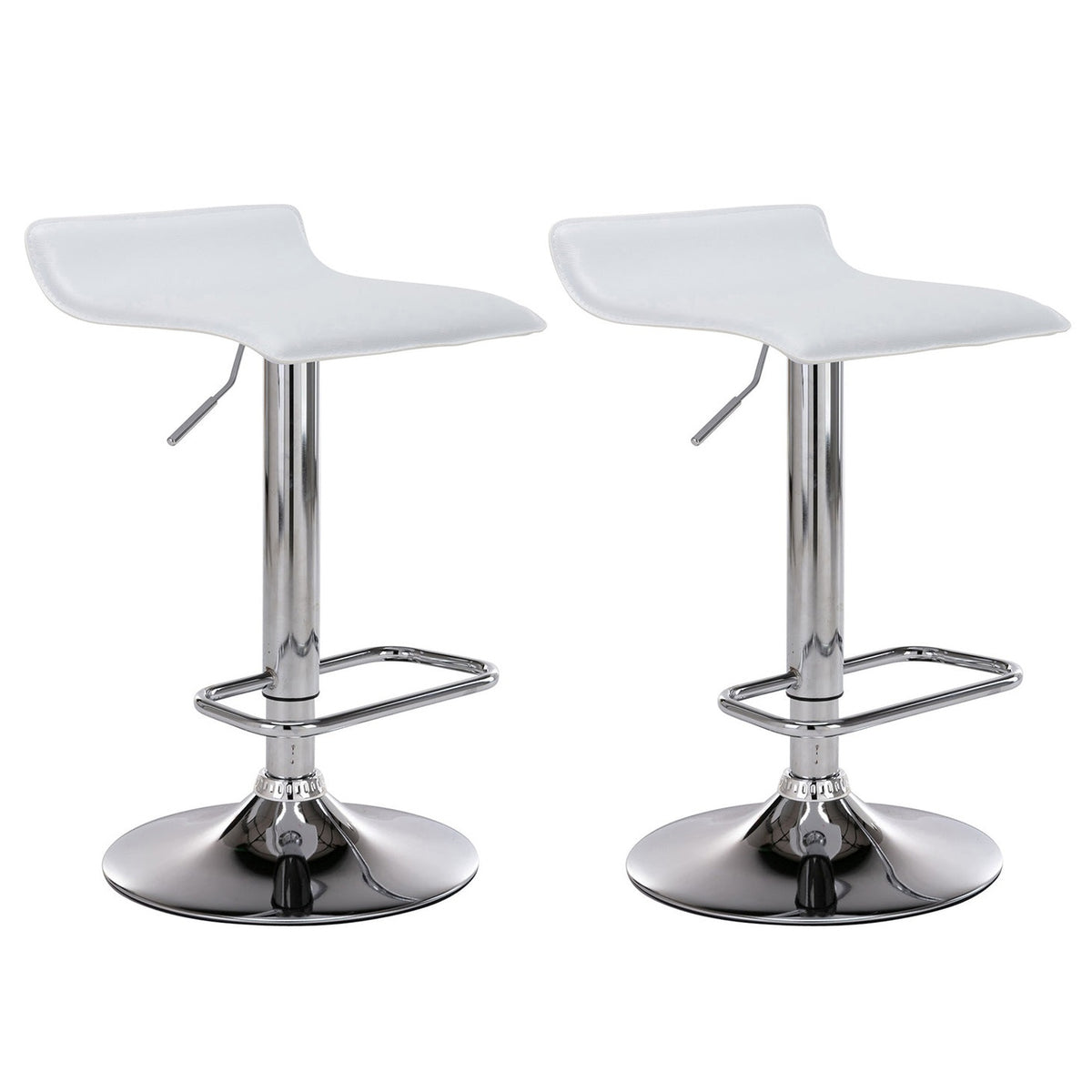 2er Set Barhocker Dyn - weiß
