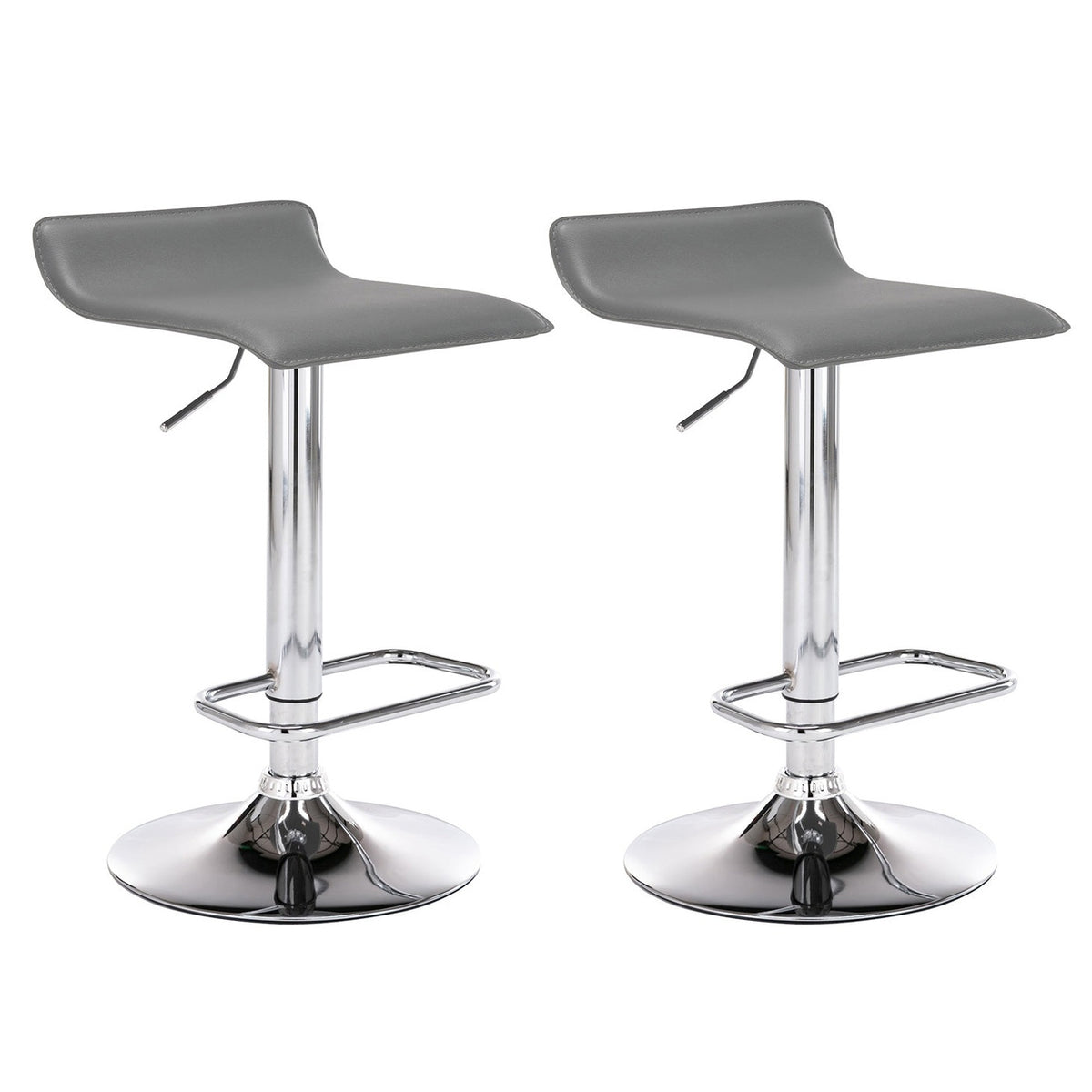 2er Set Barhocker Dyn - grau