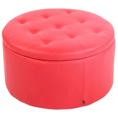 Sitzhocker Evora Kunstleder - rot